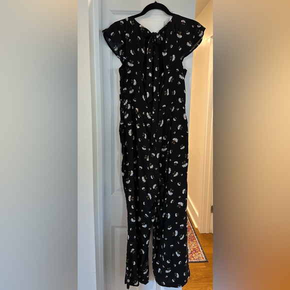LOFT Lily Tie Back Jumpsuit - Size 4 - Picture 4 of 11